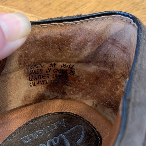 Clarks Artisan Society Ball Suede Pumps Taupe Women’s Size 8W (wide) - Picture 10 of 16